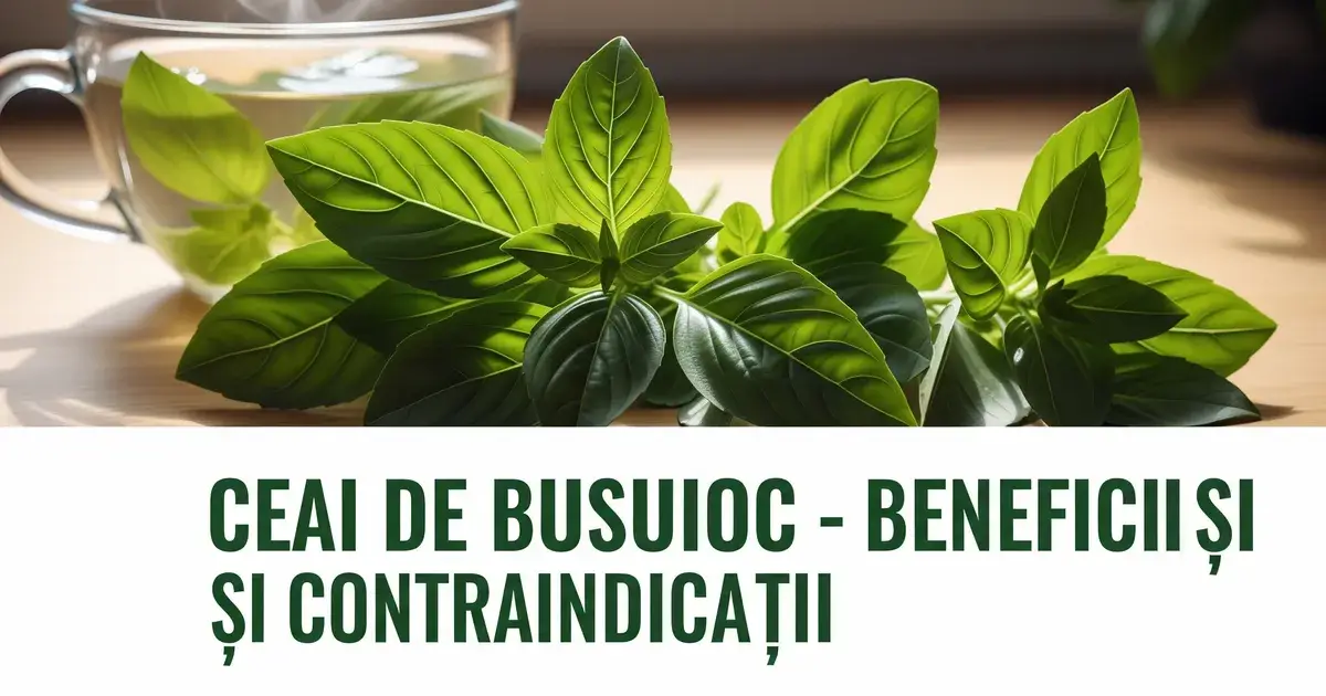 Ceai de busuioc - efecte dovedite, preparare si precautii