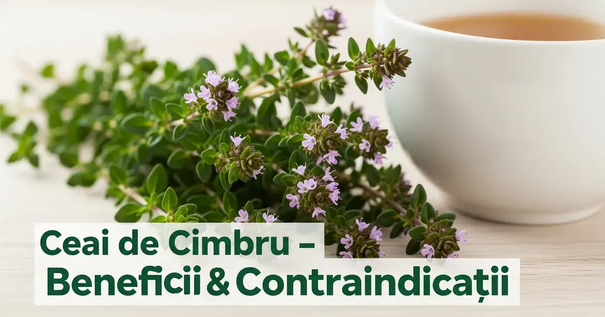 Ceai de cimbru: beneficii dovedite și când să îl eviți