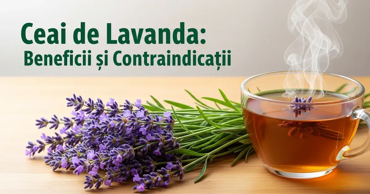 Ceai de lavanda: beneficii pentru somn si anxietate + contraindicatii