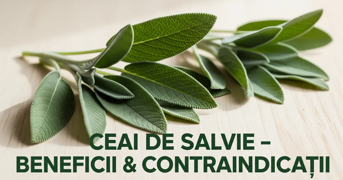 Ceai de salvie: beneficii reale si cand sa il eviti