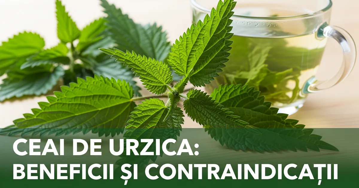 Ceai de urzică: beneficii reale și când să-l eviți