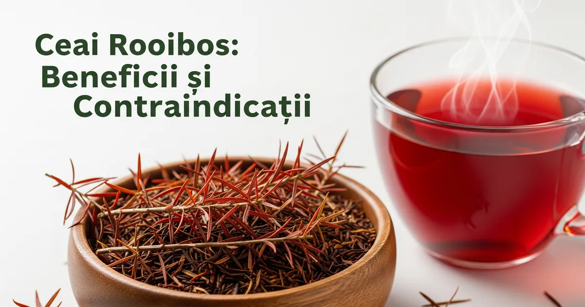 Ceai rooibos: beneficii dovedite și când să-l eviți