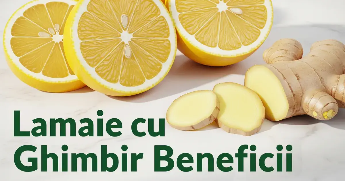 Lamaie cu ghimbir: beneficii reale si cum se foloseste corect