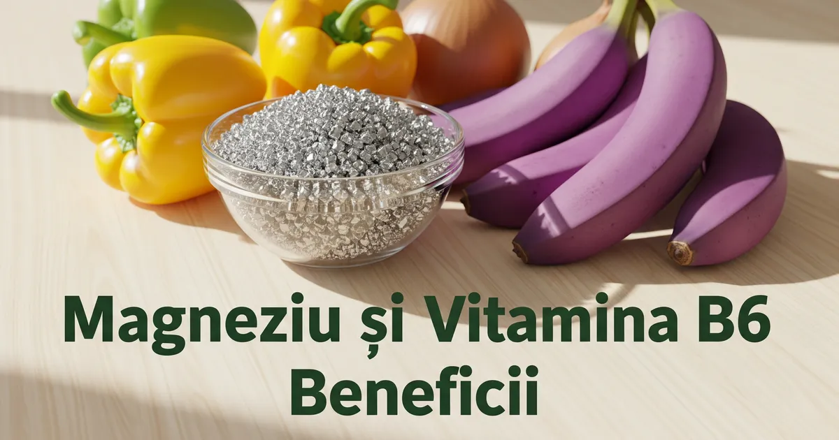 Magneziu cu vitamina B6: beneficii reale si cum ajuta la stres