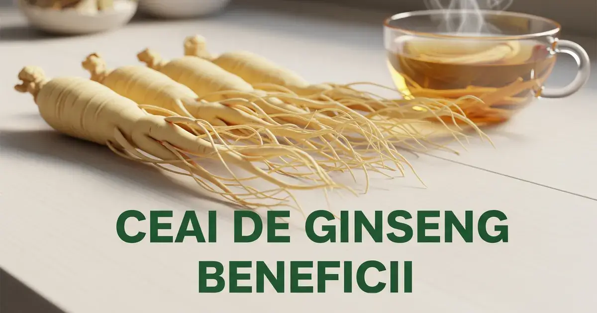 5 beneficii ale ceaiului de ginseng + cum se prepară corect