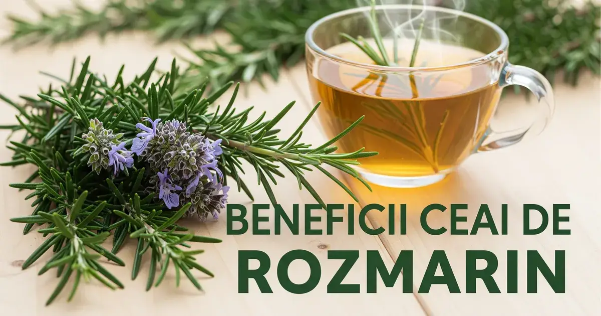 7 beneficii ale ceaiului de rozmarin + cum se prepară corect