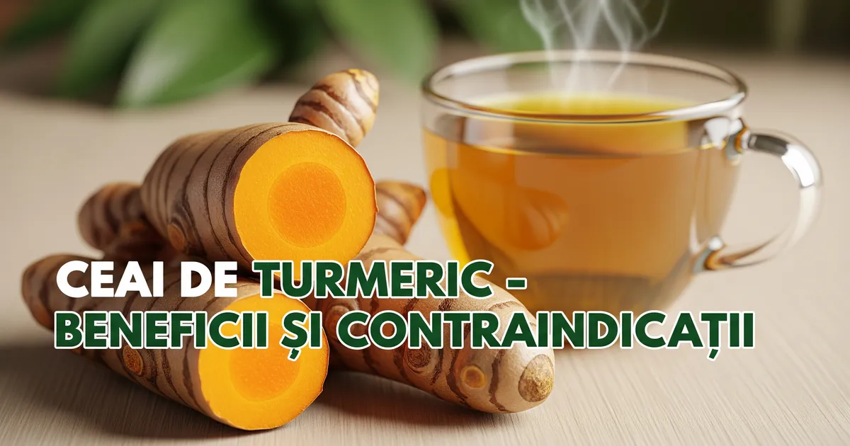 Ceai de Turmeric: Beneficii, Contraindicații și Preparare