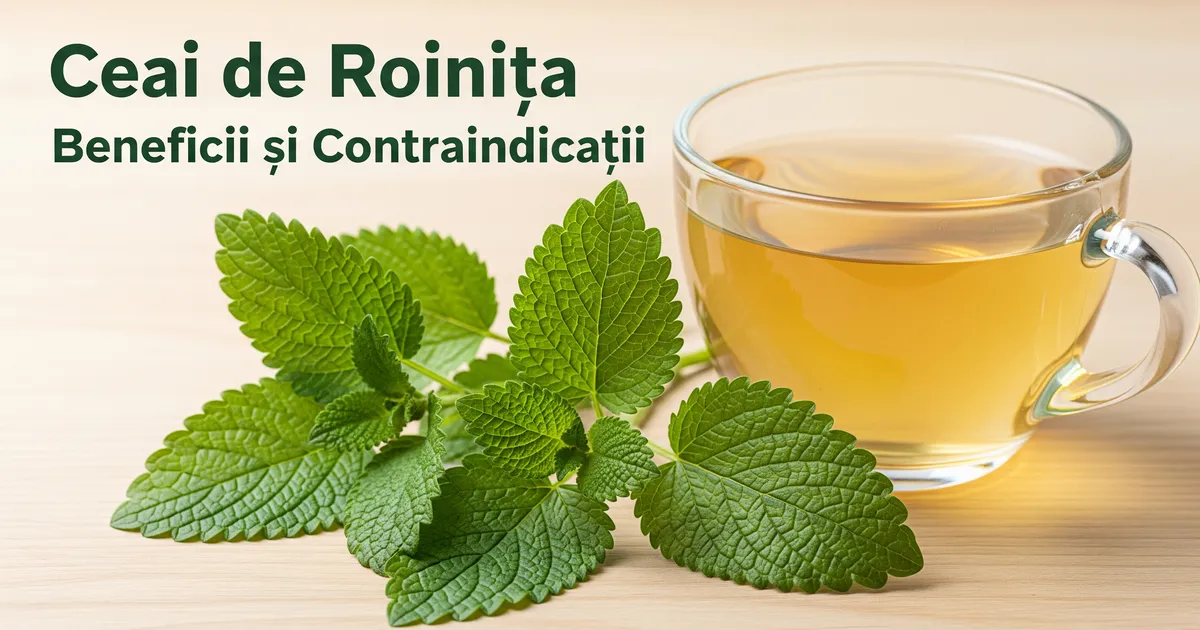 Ceai de roiniță: 7 beneficii și contraindicații importante