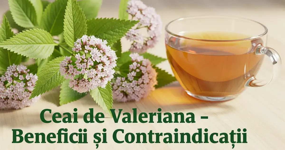 Ceai de valeriană: 8 beneficii și contraindicații importante