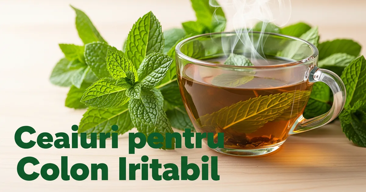Ceaiuri pentru colon iritabil: 7 plante eficiente și preparare