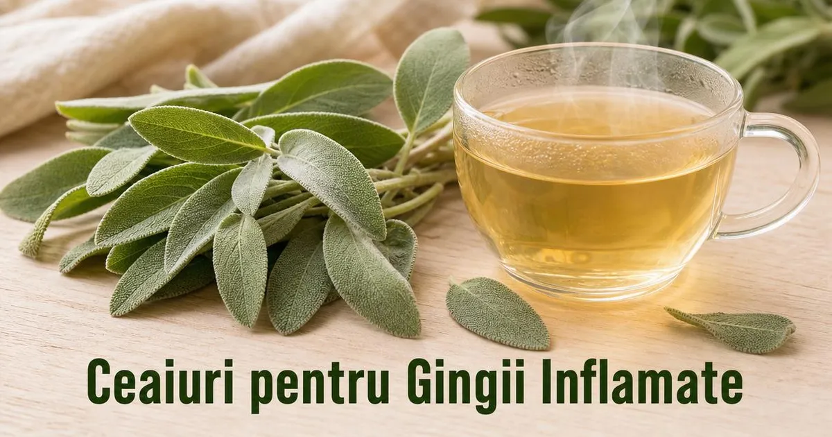 5 ceaiuri pentru gingii inflamate care funcționează